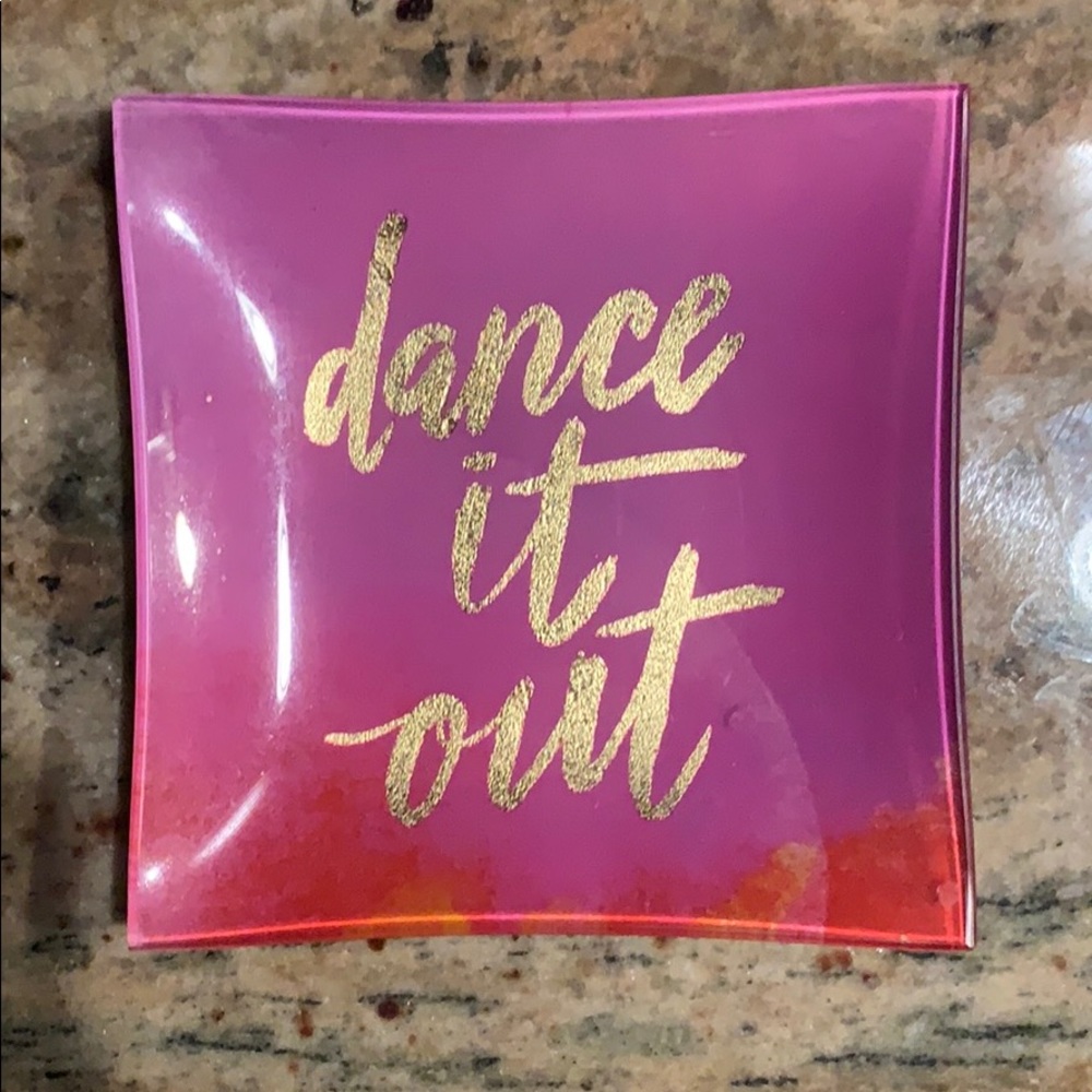 Fuschia & Orange “Dance it Out” Jewelry Dish